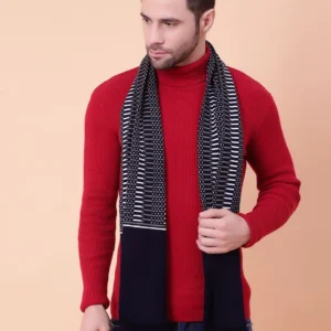 vesture Geometric Print Men Muffler