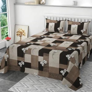 SCHp Cotton Double Flat Printed Bedsheet (Pack of 1, B_2)