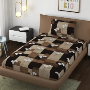 SCHp Cotton Single Flat Printed Bedsheet (Pack of 1, B_2)