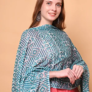 SCHp Cotton Blend Printed Women Dupatta