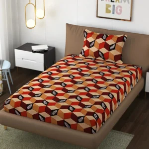 SCHp Cotton Single Flat Printed Bedsheet (Pack of 1, B_1)