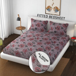 SCHp Cotton Double Flat Printed Bedsheet (Pack of 1, B32)