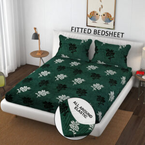 SCHp Cotton Double Flat Printed Bedsheet (Pack of 1, B22)