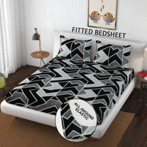 SCHp Cotton Double Flat Printed Bedsheet (Pack of 1, B23)