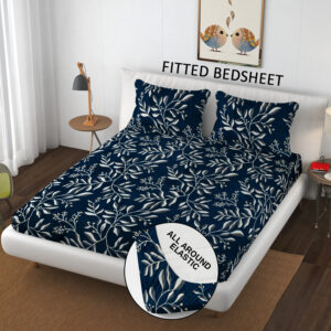 SCHp Cotton Double Flat Printed Bedsheet (Pack of 1, B24)