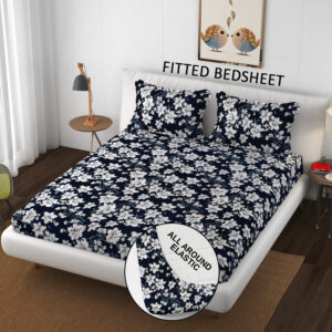 SCHp Cotton Double Flat Printed Bedsheet (Pack of 1, B3)