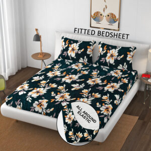 SCHp Cotton Double Flat Printed Bedsheet (Pack of 1, B6)
