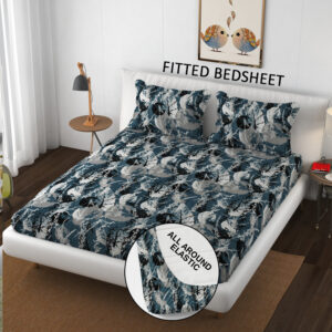 SCHp Cotton Double Flat Printed Bedsheet (Pack of 1, B30)