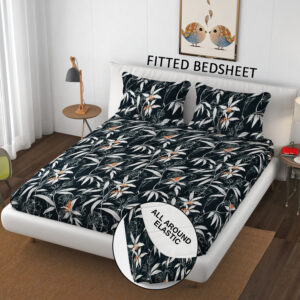 SCHp Cotton Double Flat Printed Bedsheet (Pack of 1, B34)
