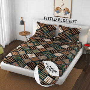 SCHp Cotton Double Flat Printed Bedsheet (Pack of 1, B45)