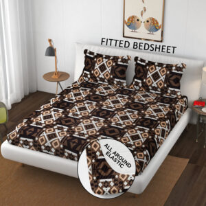 SCHp Cotton Double Flat Printed Bedsheet (Pack of 1, B38)